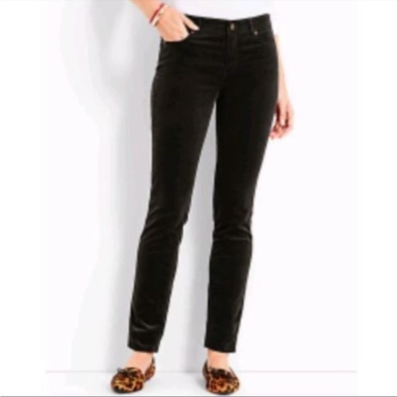 Talbots Pant Trouser Corduroy Black Signature Fit Straight Leg Cotton Stretch 16 - Picture 11 of 11